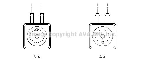 AVA QUALITY COOLING Eļļas radiators, Motoreļļa VW3148